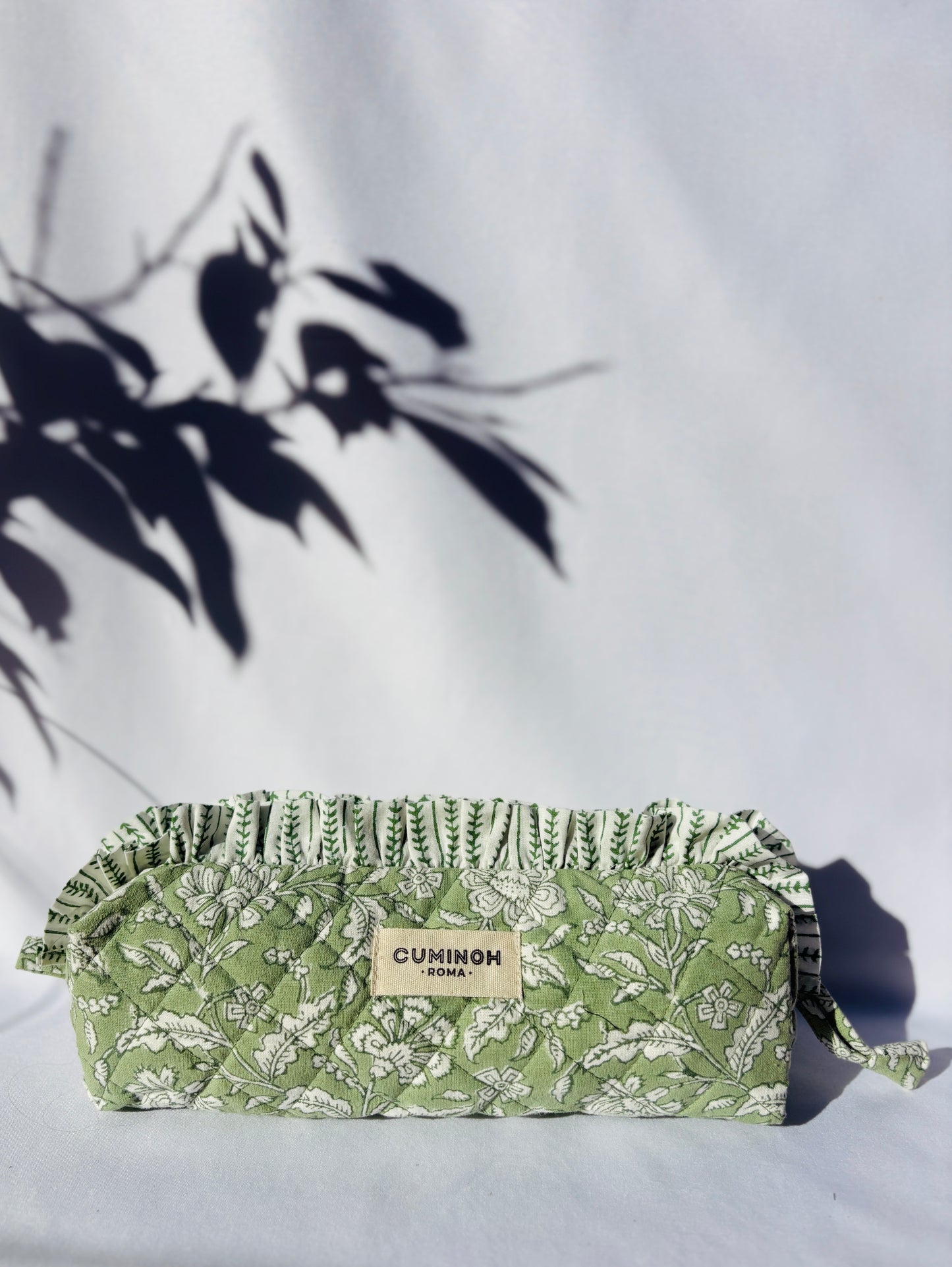 ROUCHES PENCIL CASE - TUSCANY SAGE