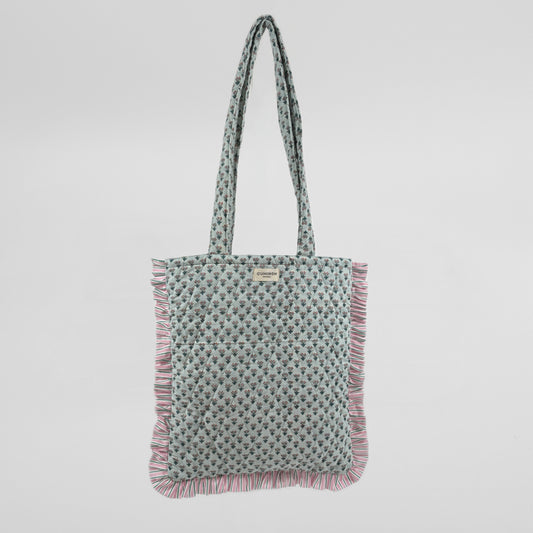 SHOPPING BAG FRILL - LITTLE STANDING BABY TULIPS