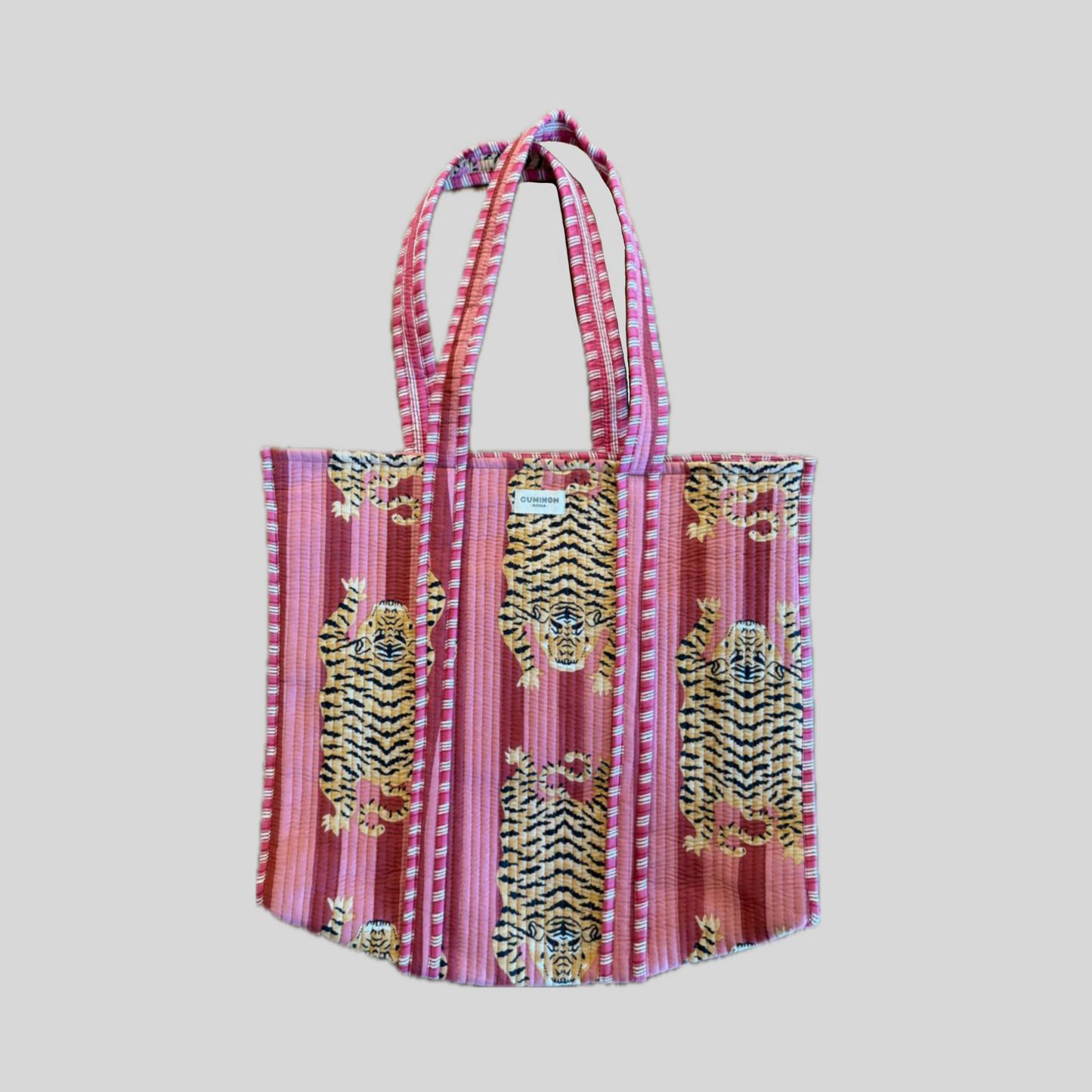 SHOPPING BIG BAG - TIGER LIGHT PINK