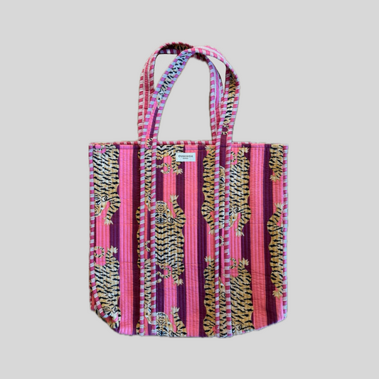SHOPPING BIG BAG - TIGER VIVID PINK
