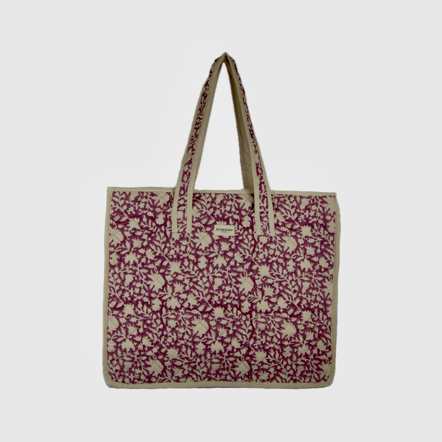 SHOPPING ZIP BAG - PURPLE LILY