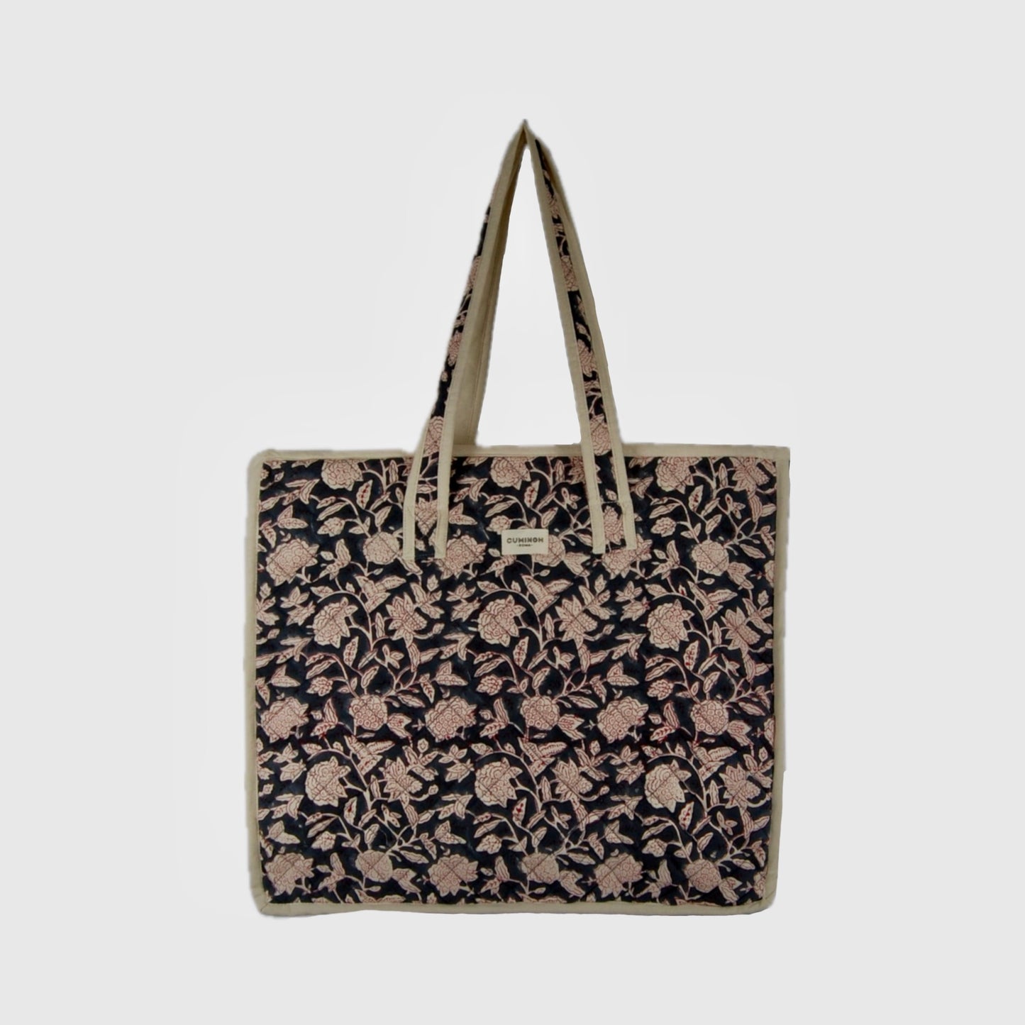 SHOPPING ZIP BAG - MIDNIGHT DAFFODILS