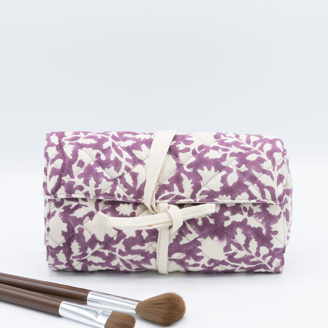 ROLL-UP PENCIL CASE - PURPLE LILY