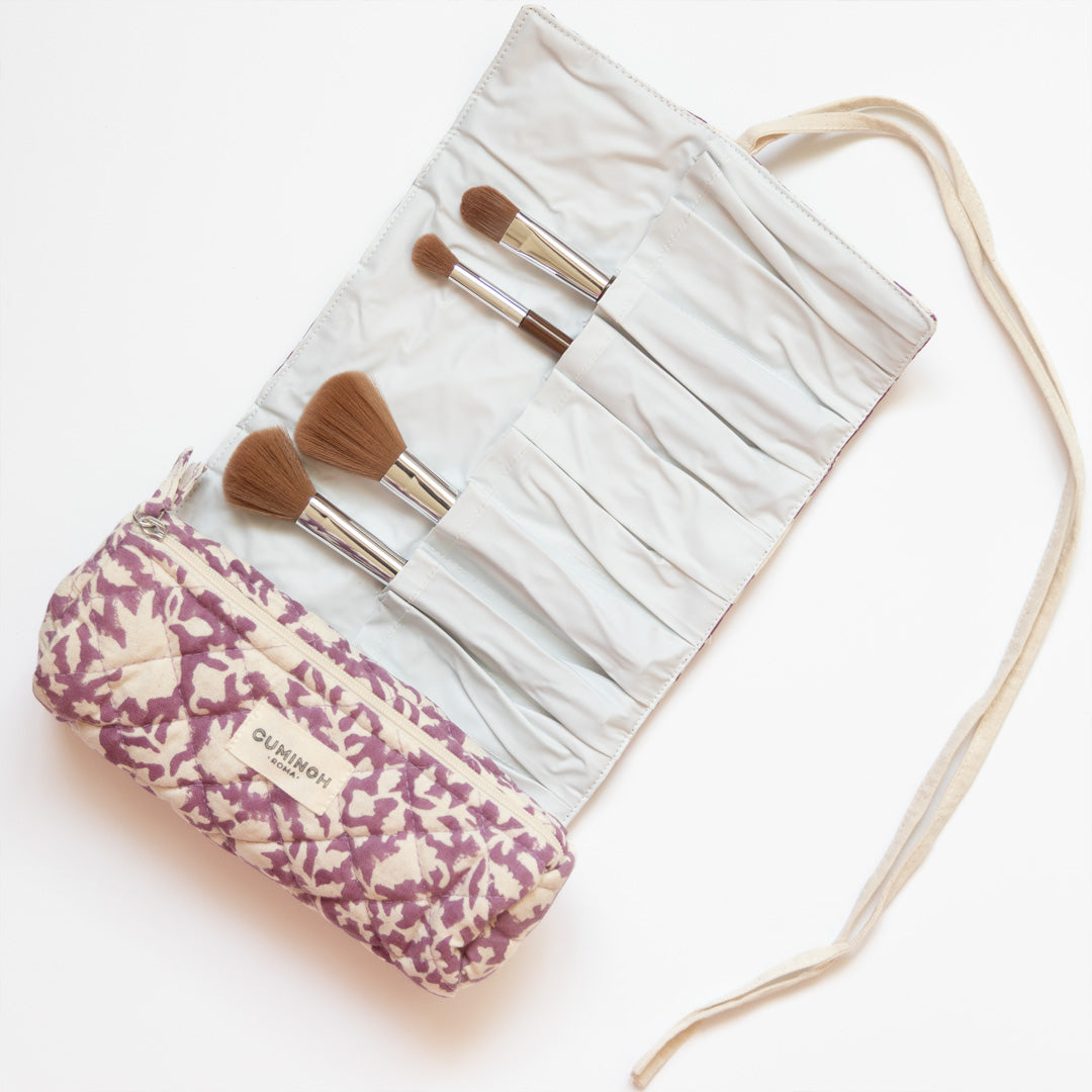 ROLL-UP PENCIL CASE - PURPLE LILY