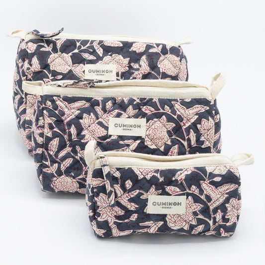 BEAUTY CASE - MIDNIGHT DAFFODILS