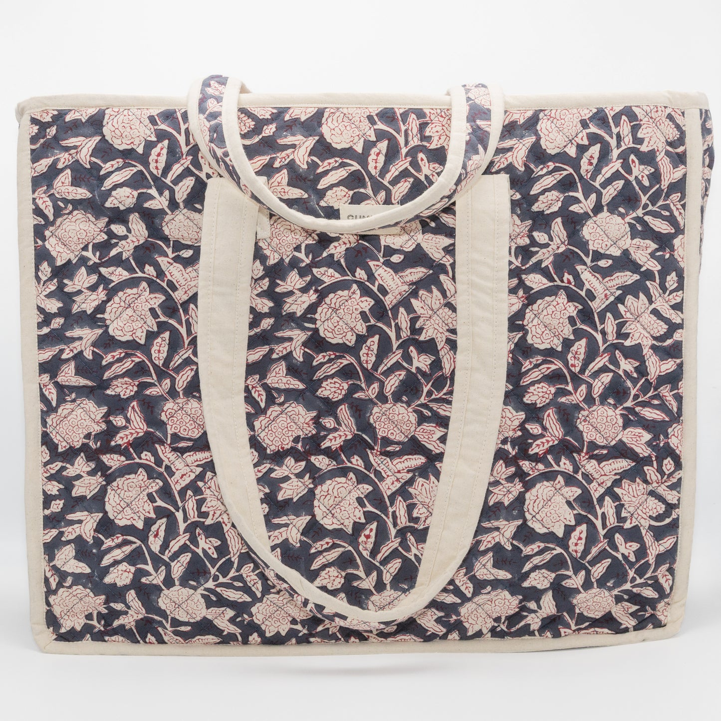 SHOPPING ZIP BAG - MIDNIGHT DAFFODILS