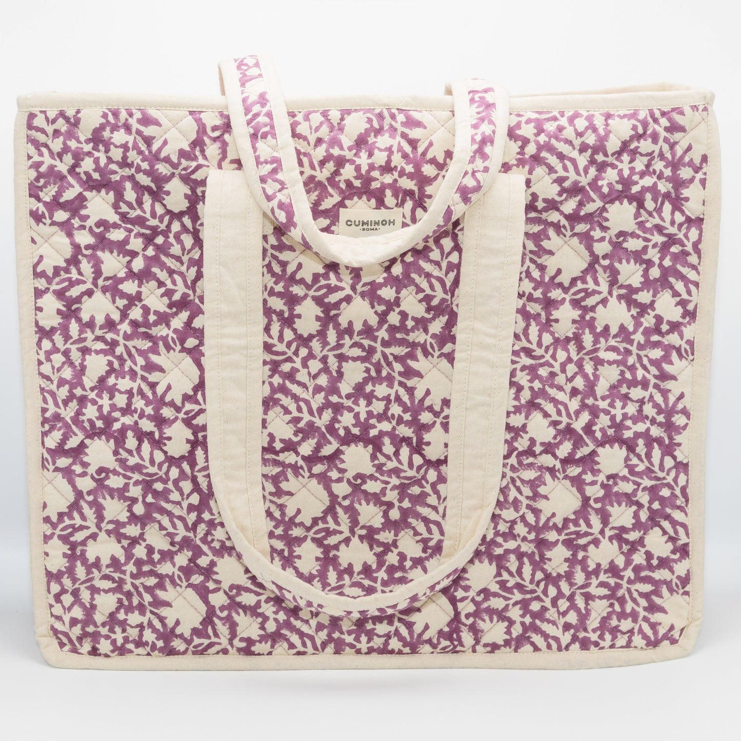 SHOPPING ZIP BAG - PURPLE LILY